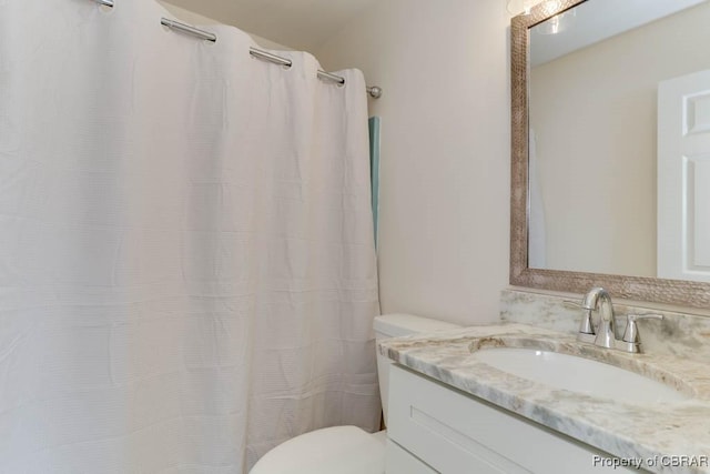 205 Captains Ct, Hampton, VA 23669 - bathroom featuring vanity, toilet, and a shower with shower curtain