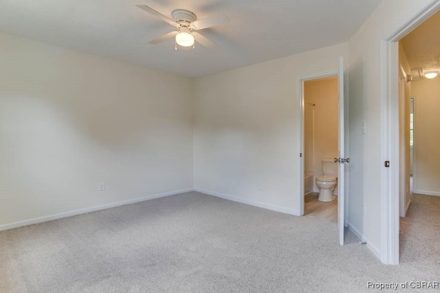 1603 Skiffes Creek Cir, Williamsburg, VA 23185 - spare room featuring carpet, a ceiling fan, and baseboards