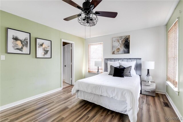 12321 Boxford Ln, Chesterfield, VA 23114 - bedroom with wood finished floors, baseboards, and ceiling fan