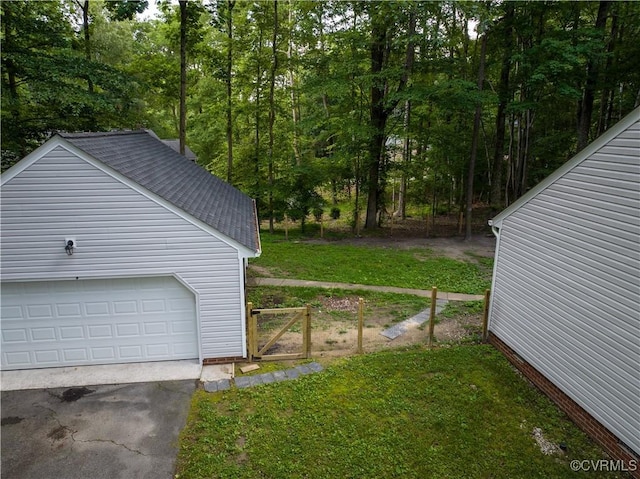 3539 Spring Meadow Pl, Prince George, VA 23860 - view of green lawn featuring a garage
