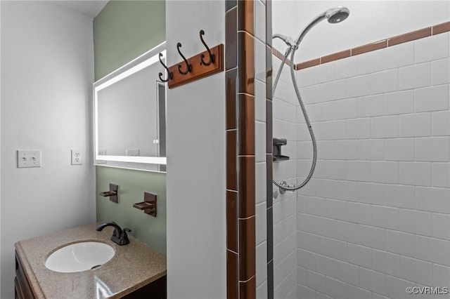 9540 Alfaree Rd, Chesterfield, VA 23237 - bathroom with a tile shower and vanity