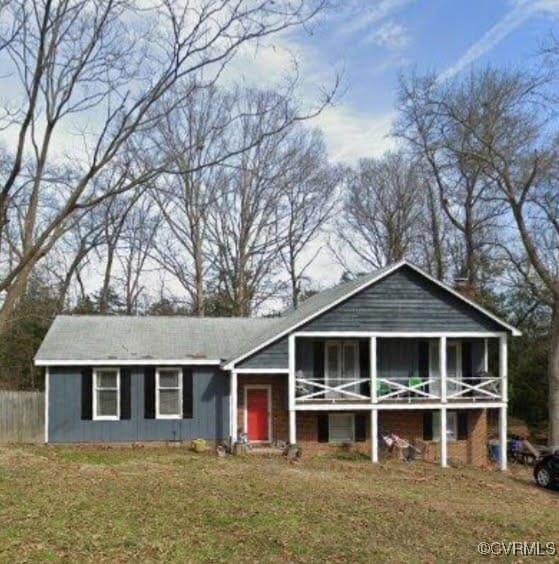 9540 Alfaree Rd, Chesterfield, VA 23237 - view of front of property with a sunroom