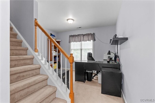 8940 Kings Charter Dr, Hanover, VA 23116 - home office with carpet flooring and baseboards