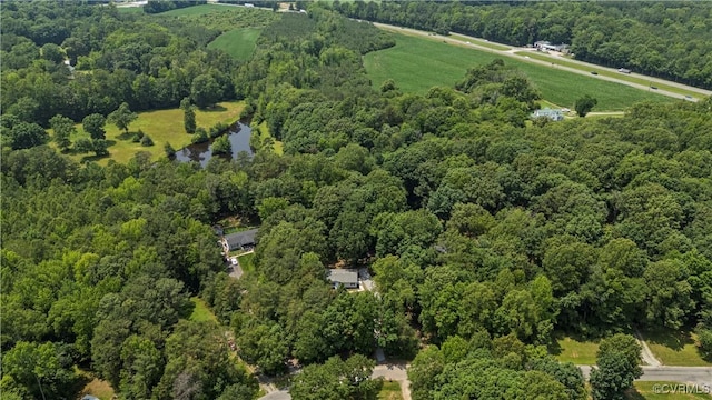 10780 Winchester Dr, Amelia Courthouse, VA 23002 - view of property location with a heavily wooded area and a nearby body of water