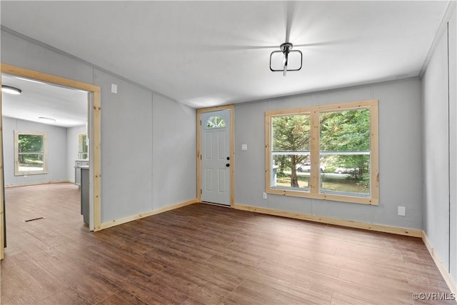 10780 Winchester Dr, Amelia Courthouse, VA 23002 - foyer entrance featuring wood finished floors and baseboards