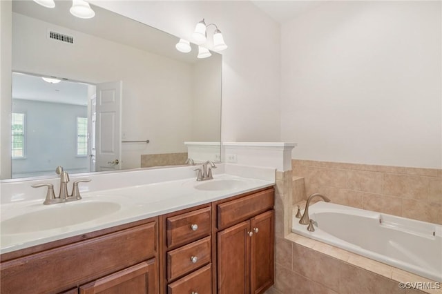 8156 Cool Summer Dr, Mechanicsville, VA 23111 - full bath featuring a garden tub and double vanity