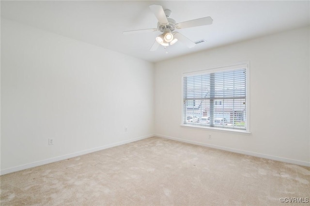 8156 Cool Summer Dr, Mechanicsville, VA 23111 - unfurnished room with light carpet and ceiling fan