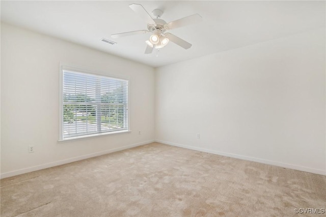 8156 Cool Summer Dr, Mechanicsville, VA 23111 - unfurnished room featuring light carpet and ceiling fan