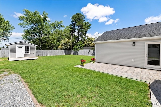 1312 St Michaels Ln, Richmond, VA 23229 - fenced backyard featuring a patio area and a storage unit