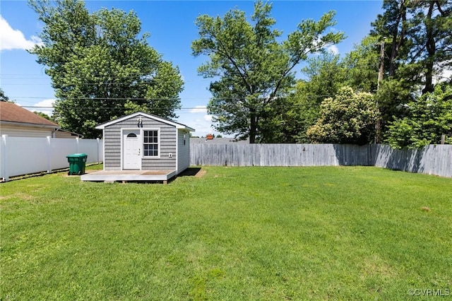 1312 St Michaels Ln, Richmond, VA 23229 - fenced backyard featuring an outbuilding and a wooden deck