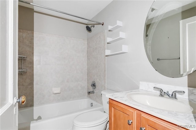 613 Roseneath Rd Unit U1, Richmond, VA 23221 - bathroom featuring  shower combination, vanity, and toilet