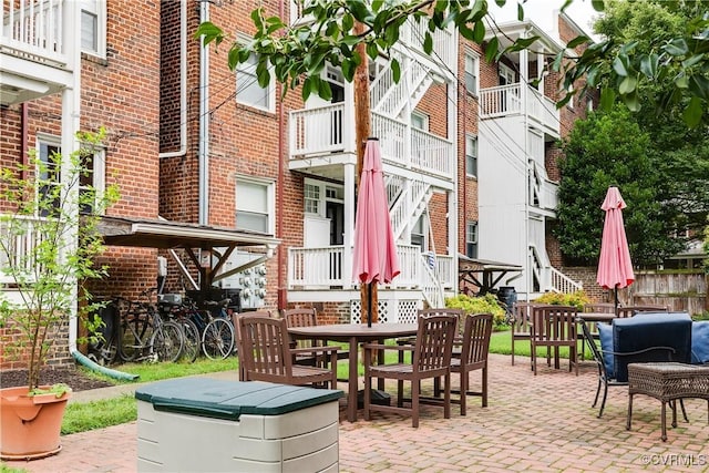613 Roseneath Rd Unit U1, Richmond, VA 23221 - view of patio / terrace with outdoor dining space