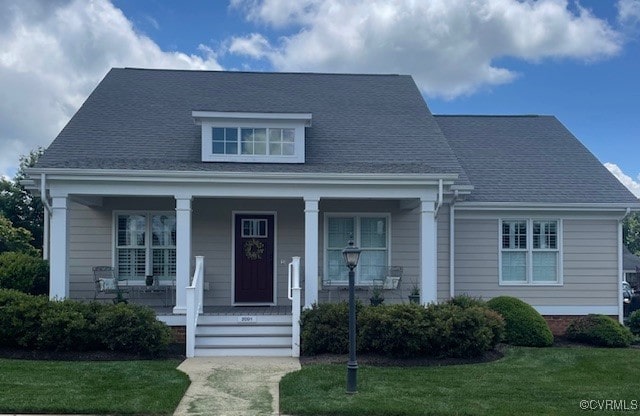 2091 William Dance Way, Powhatan, VA 23139 - view of front facade with a front yard and a porch