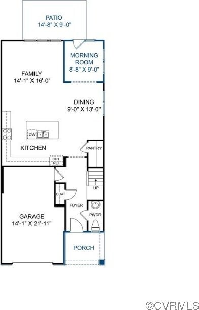 18747 Palisades Rdg, Moseley, VA 23120 - home floor plan