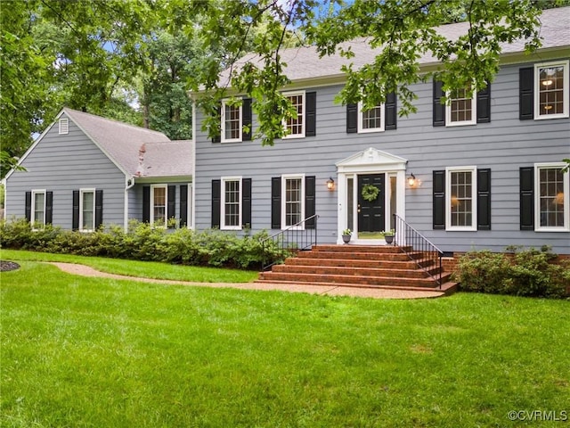 1125 Royal Ridge Rd, Chesterfield, VA 23114 - colonial house with a front lawn and a shingled roof