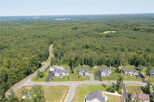 12025 Autumn Knoll Dr, Mechanicsville, VA 23116 - aerial view of property's location with a heavily wooded area and nearby suburban area