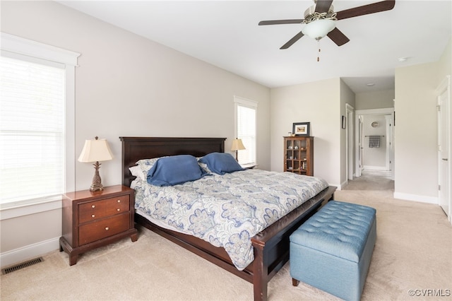 12025 Autumn Knoll Dr, Mechanicsville, VA 23116 - bedroom featuring light colored carpet and ceiling fan