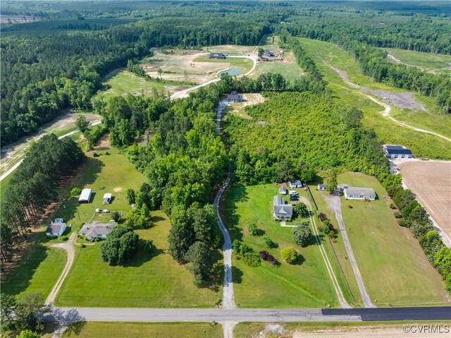 8315 Namozine Rd, Amelia Courthouse, VA 23002 - aerial view of property and surrounding area featuring a forest