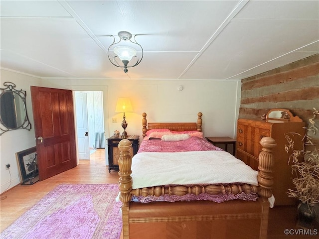 12509 Sam Snead Hwy, Warm Springs, VA 24484 - bedroom with radiator and light wood-style floors