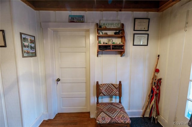 12509 Sam Snead Hwy, Warm Springs, VA 24484 - corridor with dark wood-type flooring