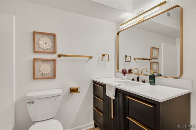 2106 Turtle Run Dr Unit 3, Henrico, VA 23233 - half bath with toilet, vanity, and baseboards
