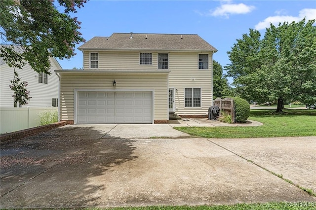 3321 Ceres Rd, Henrico, VA 23294 - back of house with concrete driveway and a garage
