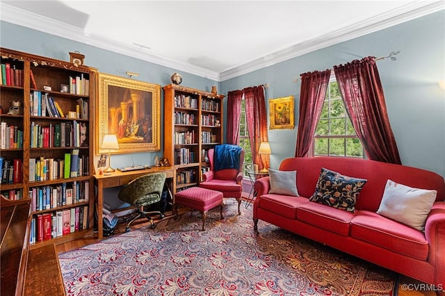 3321 Ceres Rd, Henrico, VA 23294 - sitting room featuring ornamental molding and wood finished floors