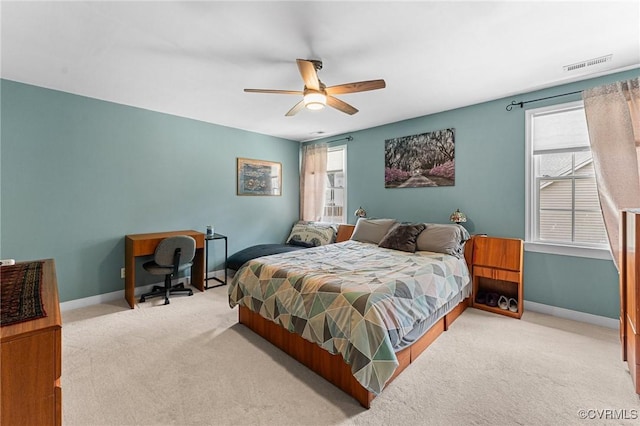 3321 Ceres Rd, Henrico, VA 23294 - bedroom featuring carpet flooring and ceiling fan
