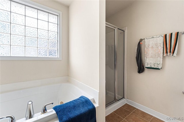3321 Ceres Rd, Henrico, VA 23294 - full bathroom featuring tile patterned flooring, a tub with jets, and a stall shower