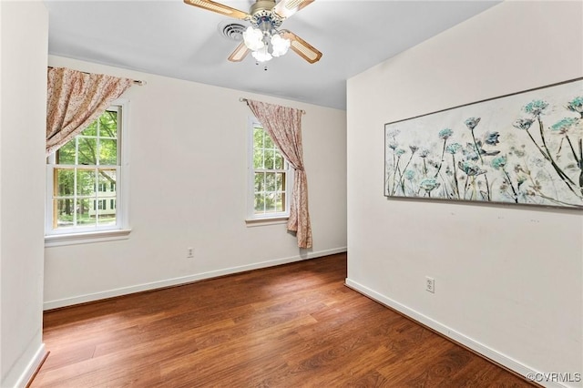 4337 Collingswood Dr, Chesterfield, VA 23832 - empty room featuring wood finished floors and ceiling fan