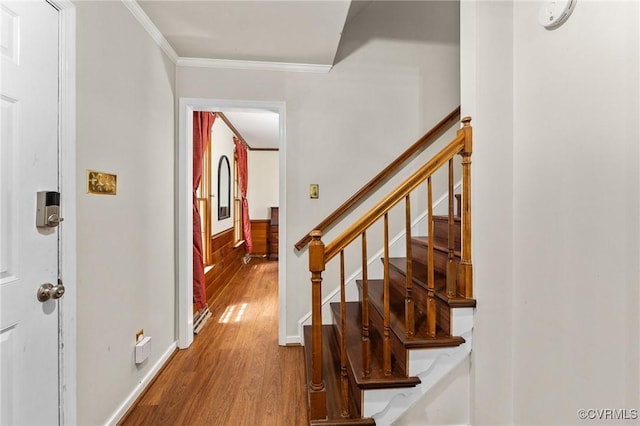 4337 Collingswood Dr, Chesterfield, VA 23832 - entryway featuring crown molding, wood finished floors, and stairway