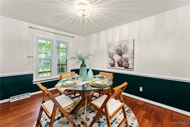 4337 Collingswood Dr, Chesterfield, VA 23832 - dining area with wood finished floors and crown molding