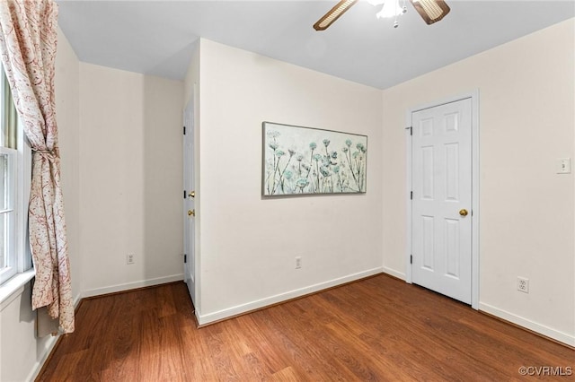 4337 Collingswood Dr, Chesterfield, VA 23832 - unfurnished bedroom with wood finished floors and a ceiling fan