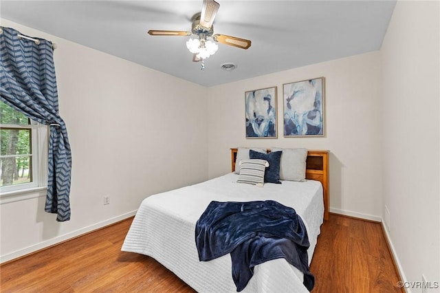 4337 Collingswood Dr, Chesterfield, VA 23832 - bedroom with wood finished floors and ceiling fan
