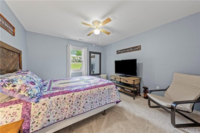 10050 S General Blvd, North Chesterfield, VA 23237 - bedroom featuring carpet flooring and ceiling fan