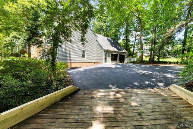 211 Bollingbrook Ct, Chesterfield, VA 23236 - deck featuring a garage