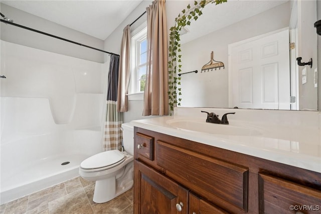 241 Deep Landing Rd, Tappahannock, VA 22560 - full bath with toilet, vanity, and curtained shower
