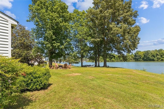 183 Nimcock Rd, Urbanna, VA 23175 - view of grassy yard featuring a water view