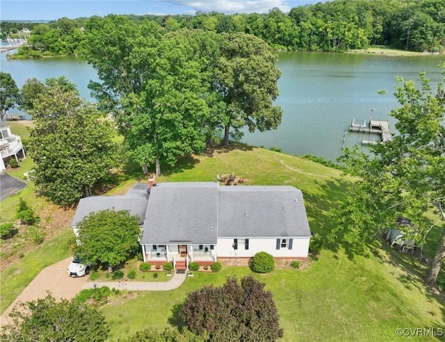 183 Nimcock Rd, Urbanna, VA 23175 - view from above of property featuring a large body of water