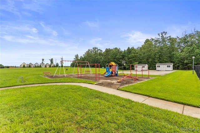 2212 Sara Ann Ct, Aylett, VA 23009 - community jungle gym with a yard