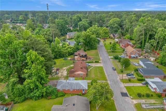 1939 Burks St, Petersburg, VA 23805 - aerial view of residential area featuring a forest