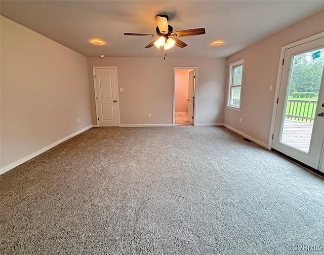 7906 Battlefield Park Rd, Henrico, VA 23231 - unfurnished room with a ceiling fan and carpet
