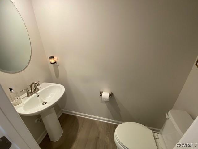 120 De La Warr Arch, Williamsburg, VA 23185 - bathroom with toilet and wood finished floors