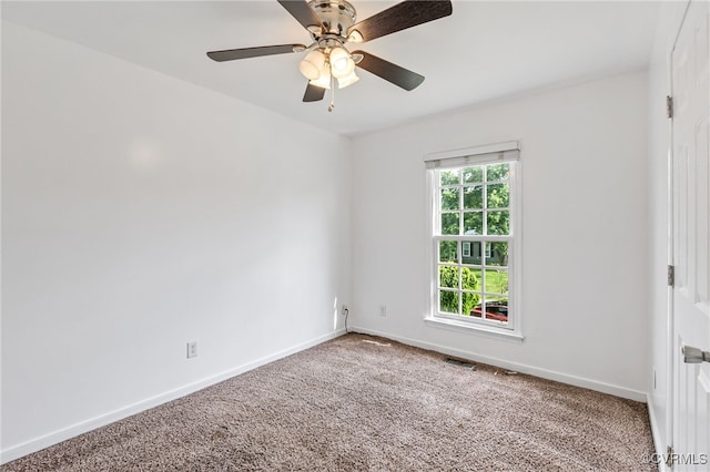 6124 Manuel Ct, Chesterfield, VA 23234 - unfurnished room with carpet floors, baseboards, and ceiling fan