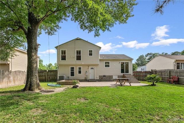 6124 Manuel Ct, Chesterfield, VA 23234 - rear view of property with a patio and entry steps