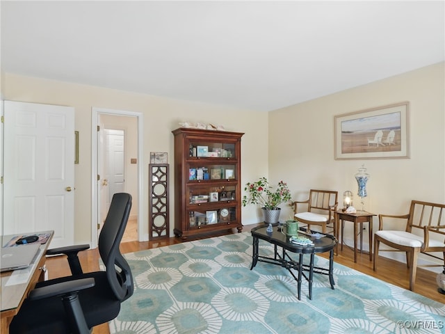12503 Winchester Green Ct, Henrico, VA 23233 - office with wood finished floors