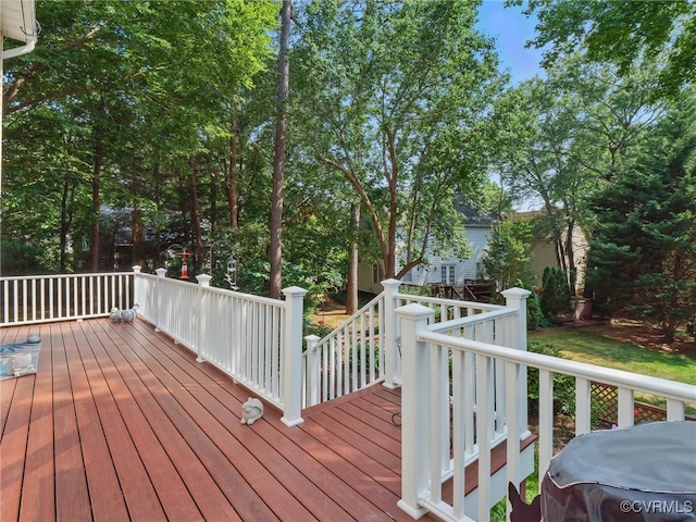 12503 Winchester Green Ct, Henrico, VA 23233 - view of wooden deck