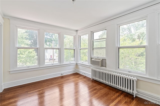 2707 Sherbourne Rd, Chesterfield, VA 23237 - unfurnished sunroom featuring radiator, healthy amount of natural light, and cooling unit