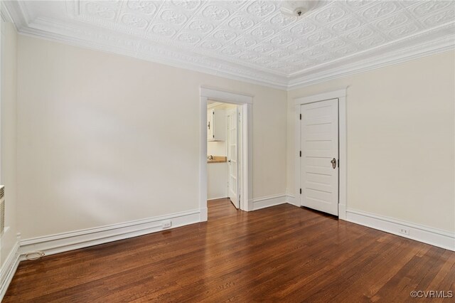 2707 Sherbourne Rd, Chesterfield, VA 23237 - unfurnished room featuring wood finished floors and an ornate ceiling