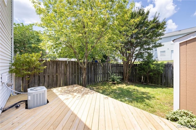 8406 Shannon Green Ct, Henrico, VA 23228 - wooden terrace featuring a fenced backyard